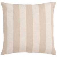 Surya JS015-1818 Simple Stripe 18 X 18 inch Khaki and Brown Pillow Cover js015.jpg thumb