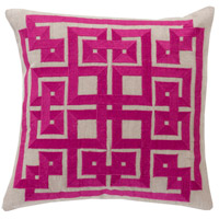 Surya LD008-1818D Gramercy 18 X 18 inch Bright Purple and Light Gray Throw Pillow photo thumbnail
