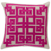 Surya LD008-1818D Gramercy 18 X 18 inch Bright Purple and Light Gray Throw Pillow alternative photo thumbnail