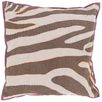 Surya LD039-1818 Zebra 18 inch Bright Orange, Bright Pink, Bright Purple Pillow Cover photo thumbnail