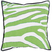 Surya LD040-1818P Zebra 18 inch Grass Green, Navy, Emerald, Cream, Teal Pillow Kit photo thumbnail