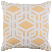 Surya MBK003-1818 Millbrook 18 X 18 inch Yellow and Off-White Pillow Cover photo thumbnail