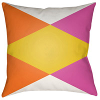 Surya MD001-1818 Moderne 18 X 18 inch Orange and Pink Outdoor Throw Pillow thumb