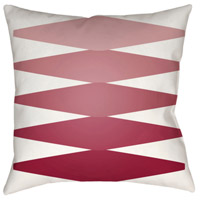 Surya MD015-1818 Moderne 18 X 18 inch Red and Pink Outdoor Throw Pillow photo thumbnail
