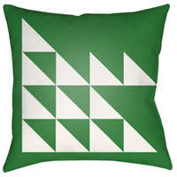 Surya MD026-2020 Moderne 20 X 20 inch White and Green Outdoor Throw Pillow photo thumbnail