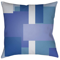 Surya MD072-1818 Moderne 18 X 18 inch Blue and Blue Outdoor Throw Pillow thumb
