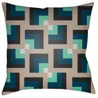 Surya MD087-1818 Moderne 18 X 18 inch Navy and Brown Outdoor Throw Pillow thumb