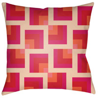 Surya MD090-2020 Moderne 20 X 20 inch Pink and Pink Outdoor Throw Pillow thumb