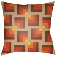 Surya MD091-2222 Moderne 22 X 22 inch Yellow and Natural Outdoor Throw Pillow thumb