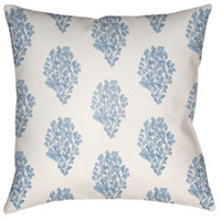 Surya MF009-2020 Moody Floral 20 X 20 inch White and Bright Blue Outdoor Throw Pillow photo thumbnail