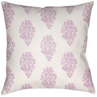 Surya MF013-2222 Moody Floral 22 X 22 inch White and Lilac Outdoor Throw Pillow photo thumbnail
