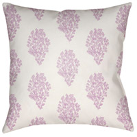 Surya MF013-2222 Moody Floral 22 X 22 inch White and Lilac Outdoor Throw Pillow thumb