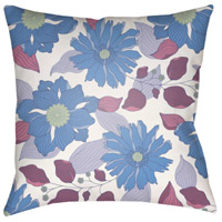 Surya MF033-2020 Moody Floral 20 X 20 inch Pale Blue and White Outdoor Throw Pillow thumb