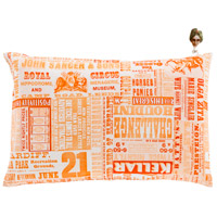 Surya MNG005-1320D Mind Games 19 X 13 inch Bright Orange and Peach Lumbar Pillow photo thumbnail