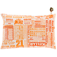 Surya MNG005-1818 Mind Games 18 X 18 inch Orange and Pink Pillow Cover thumb