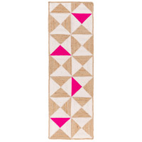 Surya MOL5002-268 Molino 96 X 30 inch Pink and Neutral Runner, Jute and Cotton photo thumbnail