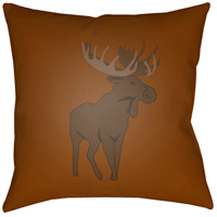 Surya MOO004-1818 Moose 18 X 18 inch Brown Outdoor Throw Pillow thumb