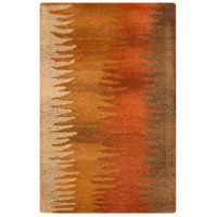 Surya MOS1004-23 Mosaic 36 X 24 inch Burnt Orange/Wheat/Dark Brown Rugs, Wool thumb