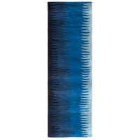 Surya MOS1086-268 Mosaic 96 X 30 inch Bright Blue/Sky Blue/Navy/Ink/Light Gray Rugs, Runner thumb