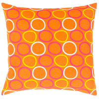 Surya MRA003-1818D Miranda 18 X 18 inch Bright Yellow and Bright Orange Throw Pillow thumb