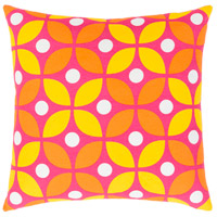 Surya MRA014-2020P Miranda 20 X 20 inch Bright Yellow and Bright Orange Throw Pillow thumb