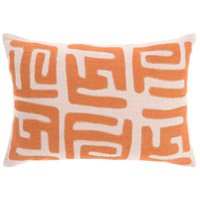 Surya NRB004-1319D Nairobi 19 X 13 inch Burnt Orange and Tan Lumbar Pillow thumb