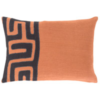 Surya NRB013-1319P Nairobi 19 X 13 inch Burnt Orange and Black Lumbar Pillow photo thumbnail
