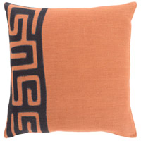 Surya NRB013-1319P Nairobi 19 X 13 inch Burnt Orange and Black Lumbar Pillow nrb013.jpg thumb
