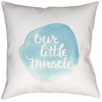 Surya NUR006-1818 Miracle 18 X 18 inch Blue and White Outdoor Throw Pillow thumb