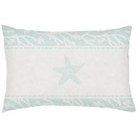 Surya PHDST001-1424 Seasalt And Starfish Green Outdoor Holiday Throw Pillow photo thumbnail