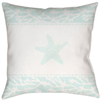 Surya PHDST001-1424 Seasalt And Starfish Green Outdoor Holiday Throw Pillow alternative photo thumbnail