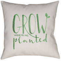 Surya QTE010-2020 Grow 20 X 20 inch Green and Beige Outdoor Throw Pillow photo thumbnail