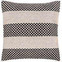 Surya RDE003-2020 Ryder 20 X 20 inch Black/Ivory Pillow Cover thumb