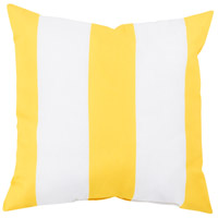 Surya RG157-1818 Rain 18 X 18 inch Yellow and Off-White Outdoor Throw Pillow photo thumbnail