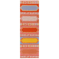 Surya SAJ1064-268 Sajal 96 X 30 inch Burnt Orange/Camel/Ivory/Rose/Denim/Bright Yellow Outdoor Rug, Runner thumb