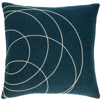 Surya SB033-1319 Solid Bold 19 X 13 inch Navy and Off-White Pillow Cover sb033.jpg thumb