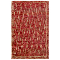 Surya SCR5158-3353 Scarborough 63 X 39 inch Red and Neutral Area Rug, Jute photo thumbnail