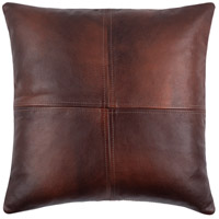 Surya SFD001-1818P Sheffield 18 inch Dark Brown Pillow Kit thumb