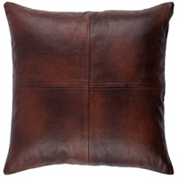 Surya SFD001-2222P Sheffield 22 inch Dark Brown Pillow Kit thumb