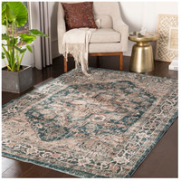 Surya SFT2301-5376 Soft Touch 91 X 61 inch Teal/Taupe/Ivory/Dark Brown/Camel/Medium Gray Rugs, Rectangle sft2301-roomscene_201.jpg thumb