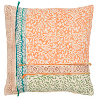 Surya SGA001-2222D Sanga 22 inch Bright Orange; Multicolored Pillow Kit thumb