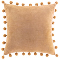 Surya SGI001-1818 Serengeti 18 X 18 inch Camel Pillow Cover, Square thumb