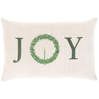Surya SJY001-1320P Simple Joy 20 X 13 inch Dark Green/Khaki Pillow Kit, Lumbar thumb