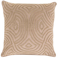 Surya SKD004-1818 Skinny Dip 18 X 18 inch Brown and Off-White Pillow Cover photo thumbnail