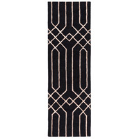 Surya SKL2019-268 Skyline 96 X 30 inch Black and Neutral Runner, Viscose and Wool photo thumbnail