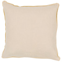 Surya SL005-1818 Solid 18 inch Bright Yellow Pillow Cover photo thumbnail