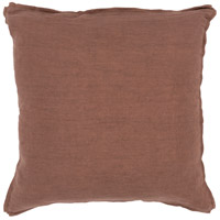 Surya SL008-1818P Solid 18 inch Dark Brown Pillow Kit photo thumbnail