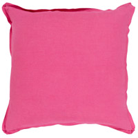 Surya SL013-2222P Solid 22 X 22 inch Bright Pink Pillow Kit thumb