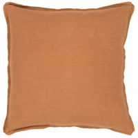 Surya SL016-1818D Solid 18 X 18 inch Burnt Orange Pillow Kit thumb