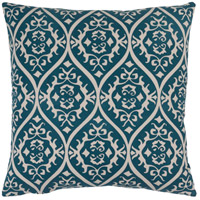 Surya SMS001-2222 Somerset 22 X 22 inch Blue and Off-White Pillow Cover photo thumbnail